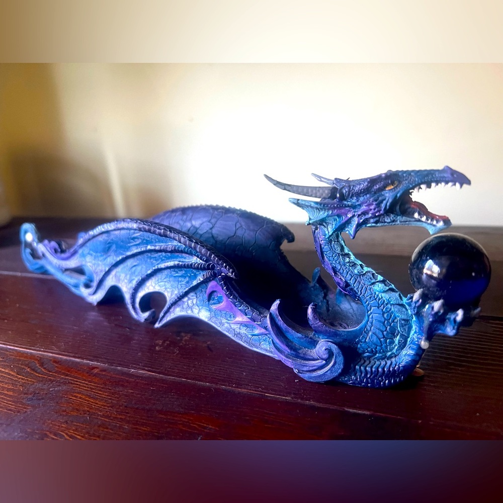 💜💙Blue and Purple Dragon Incense Burner 🐉💜💙